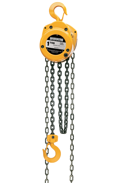 Harrington Hand Chain Hoist, 2 ton capacity, 10ft lift, CF020-10