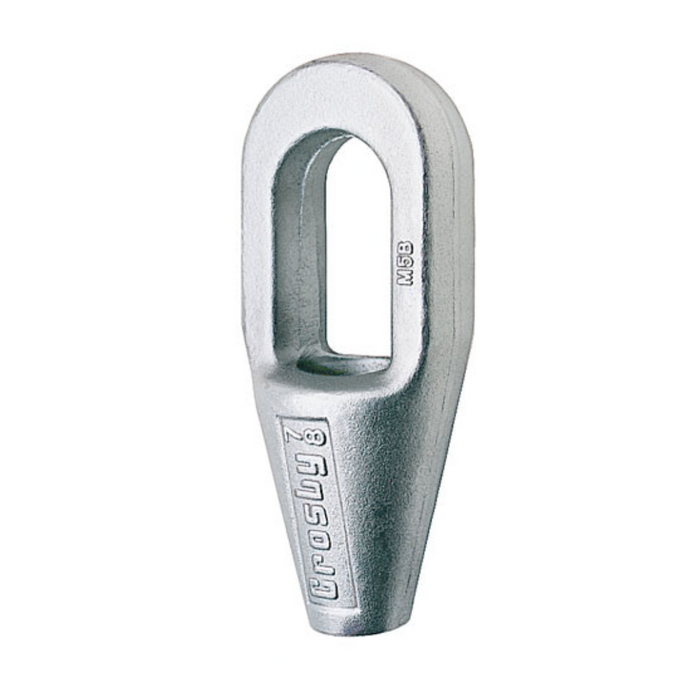 1" Crosby G417 Closed Spelter Socket Galvanized, 81.6 ton capacity
