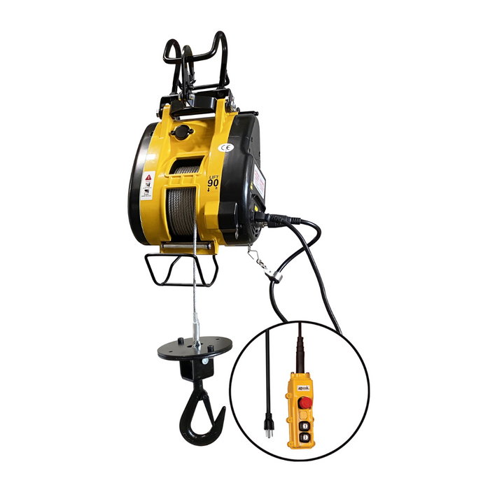 OZ Lifting Electric Builders Hoist, 500 lb with 90 ft lift