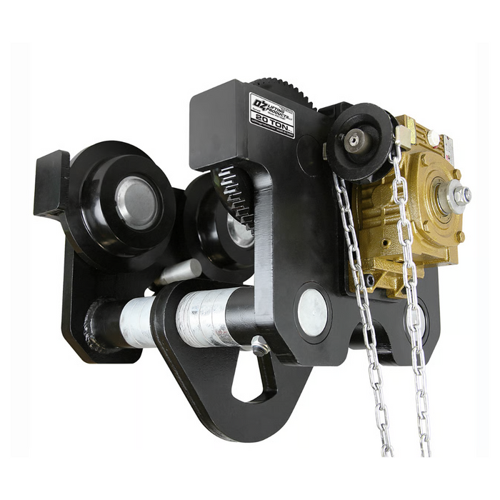 OZ Lifting Geared Beam Trolley, 20 ton capacity