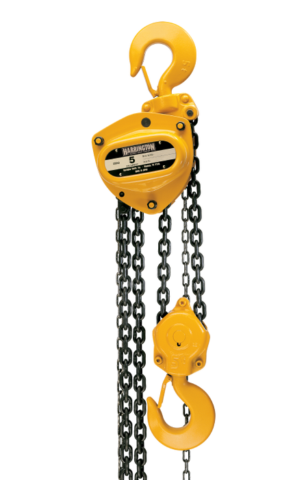Harrington Hand Chain Hoist, 2 ton capacity, 10ft lift, CB020-10