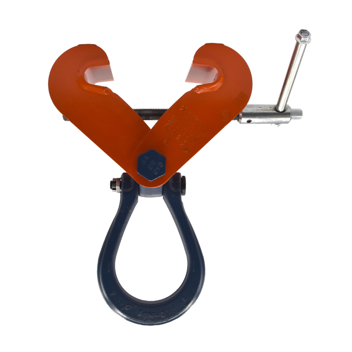 Crosby IPTKU Beam Clamp with Hinged Hoisting Eye, 2 ton capacity