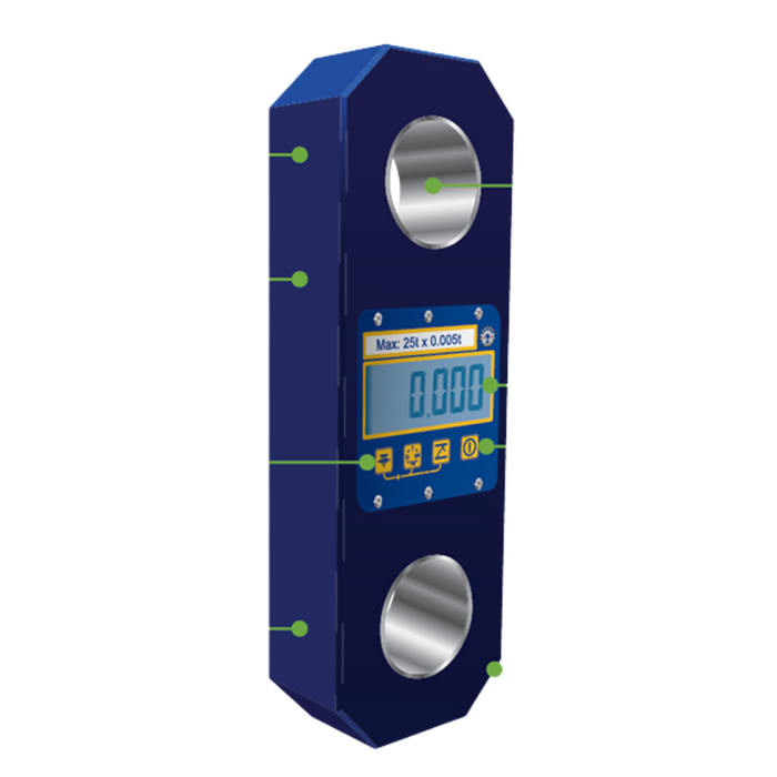 2.5 ton capacity LLP2T5, Crosby Straightpoint Loadlink plus Digital Dynamometer