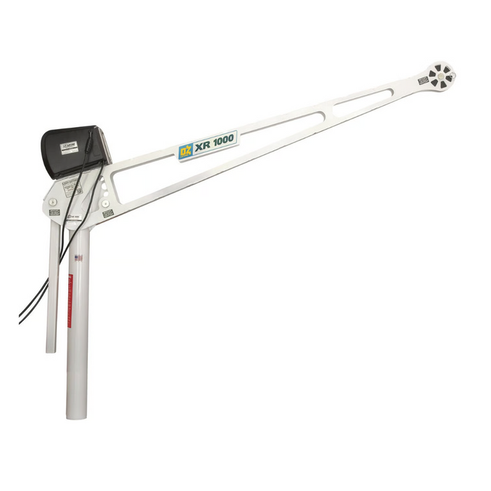 OZ Lifting XR Davit Crane, 1000lb capacity, extended reach with AC electric winch