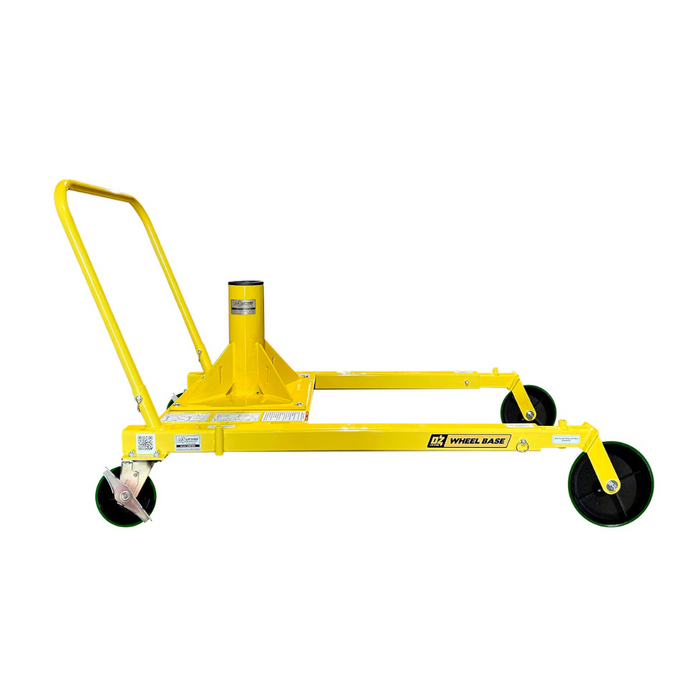 Wheel Base for use with OZTP1200DAV, OZA1000DAV, OZXR1000DAV davit cranes (pedestal base (OZPED1-TP) and locking collar kit (OZ100021) included)