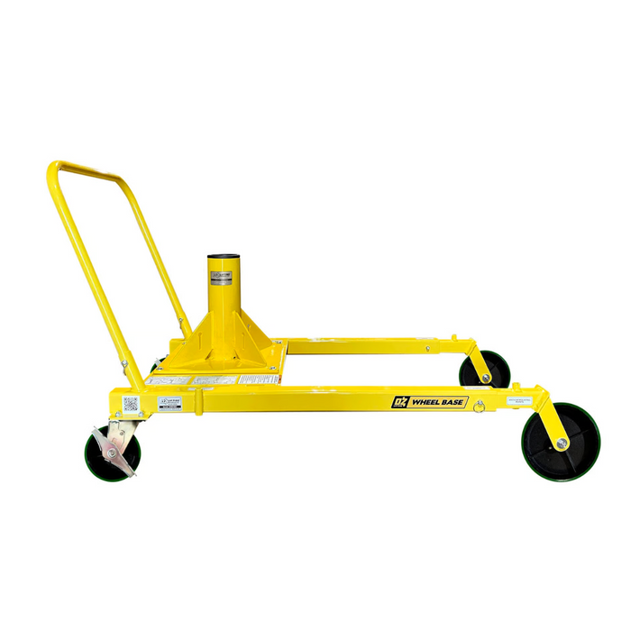 Wheel Base for use with OZ1200DAV davit crane (pedestal base (OZPED1) and locking collar kit (OZ100020) included)