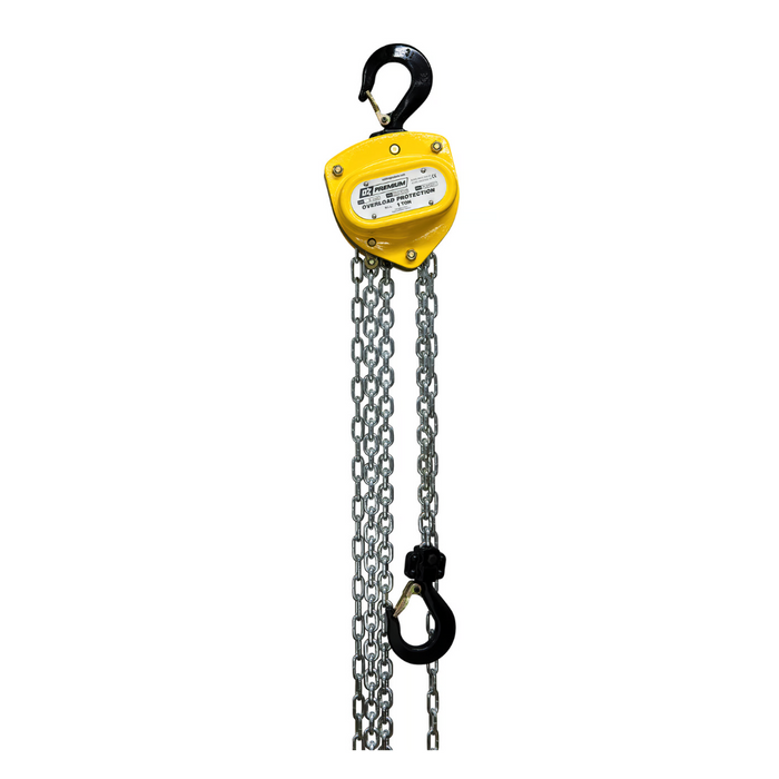 OZ Lifting Premium Chain Hoist, 1 ton capacity, 20ft lift