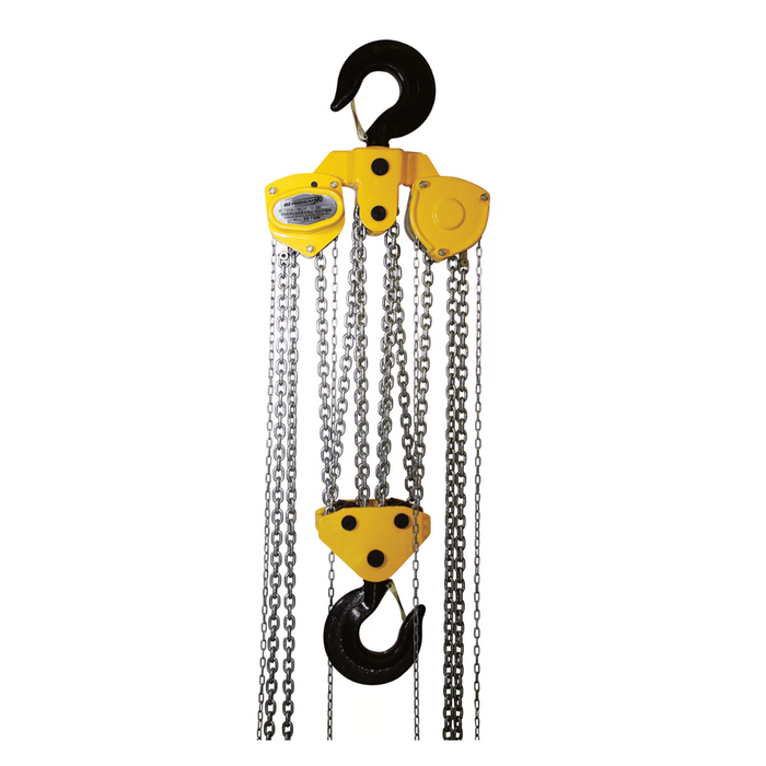 OZ Lifting Premium Chain Hoist, 20 ton capacity, 15ft lift