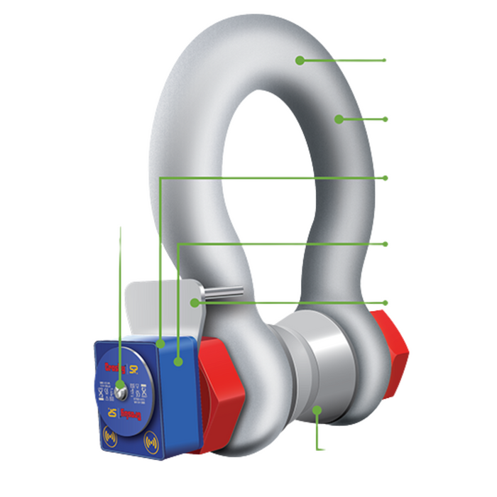 200 ton capacity WLS200T-TS, Crosby Straightpoint Wireless Loadshackle