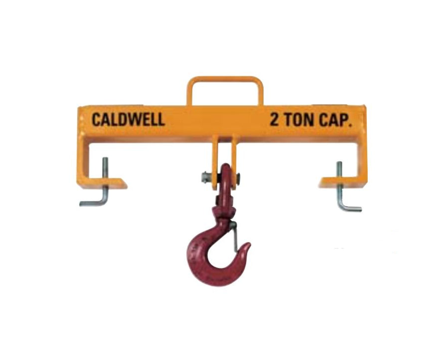 Caldwell Single Hook Forklift Beam, 2 ton - 15 ton capacity