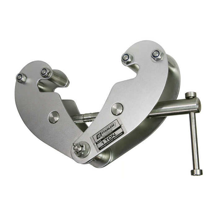 OZ Lifting Stainless Steel Beam Clamp, 1 ton capacity