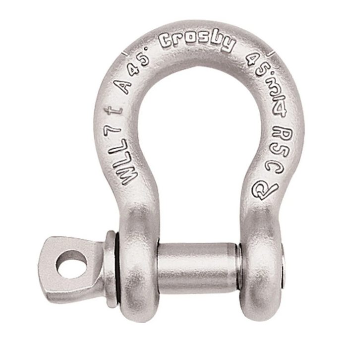 7/8" Crosby G209A Alloy Screw Pin Anchor Shackle, 9.5 ton capacity