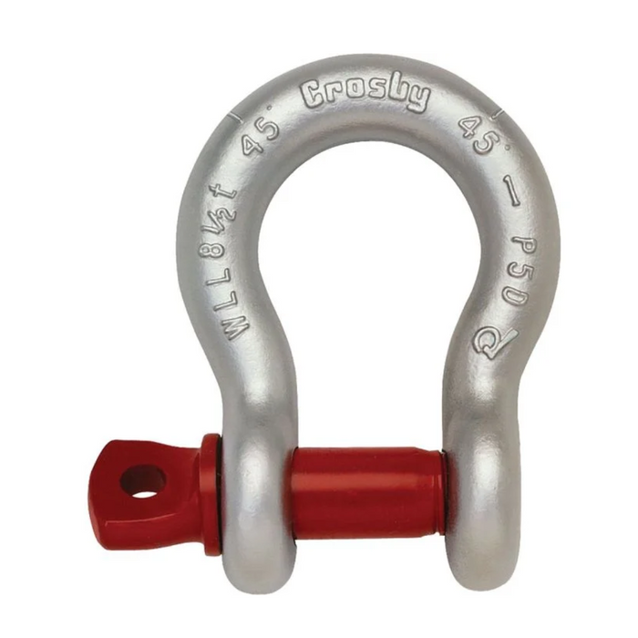 1-3/4" Crosby G209 Screw Pin Anchor Shackle, 25 ton capacity