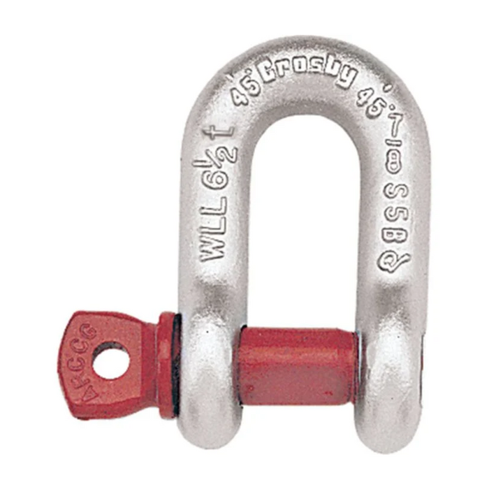 1/4" Crosby G210 Carbon Screw Pin Chain Shackle, 1/2 ton capacity