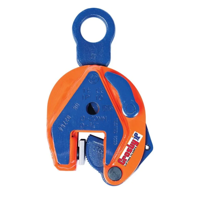 Crosby IP10 Vertical Lifting Plate Clamp, Fixed Eye, 2 ton capacity
