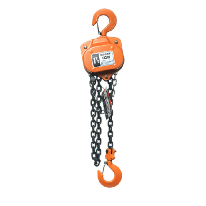 MAGNA Lifting Hand Chain Hoist, 1.5 ton capacity, 15ft lift, CH15015