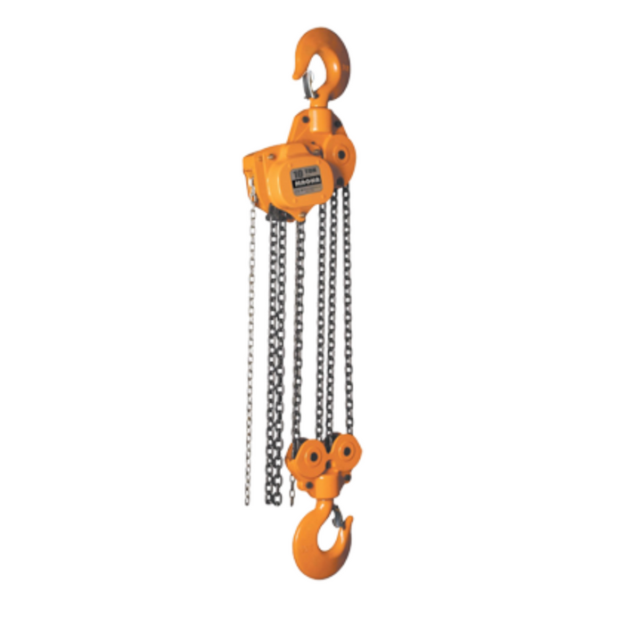 MAGNA Lifting Hand Chain Hoist, 10 ton capacity, 15ft lift, CH100015