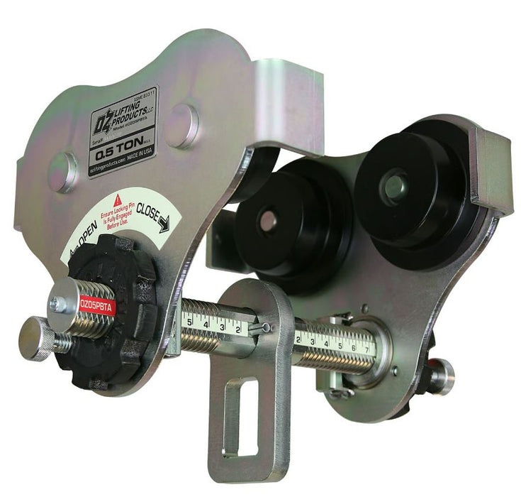 OZ Lifting USA Push Beam Trolley, 1/2 ton - 3 ton capacity