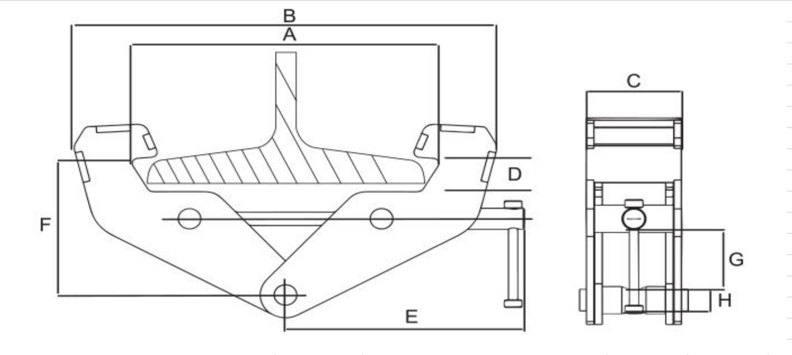 OZ Lifting USA Fall Protection Beam Clamp, 1 ton - 10 ton capacity