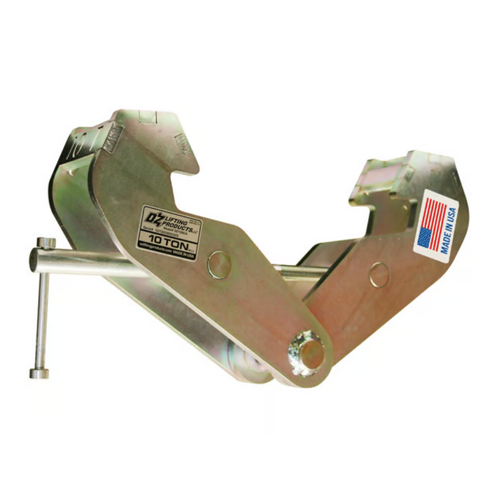 OZ Lifting USA Beam Clamp, 10 ton capacity