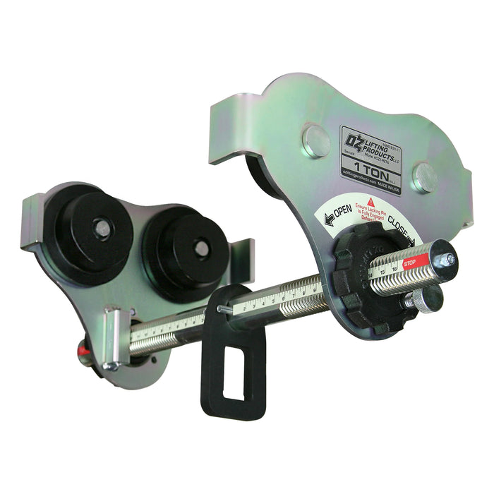 OZ Lifting USA Push Beam Trolley, 1/2 ton - 3 ton capacity