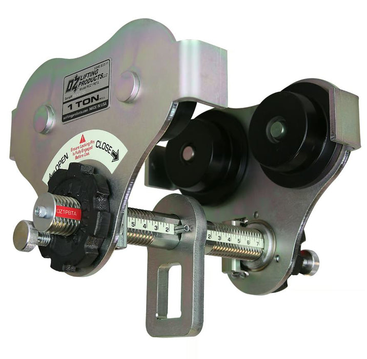 OZ Lifting USA Push Beam Trolley, 1/2 ton - 3 ton capacity