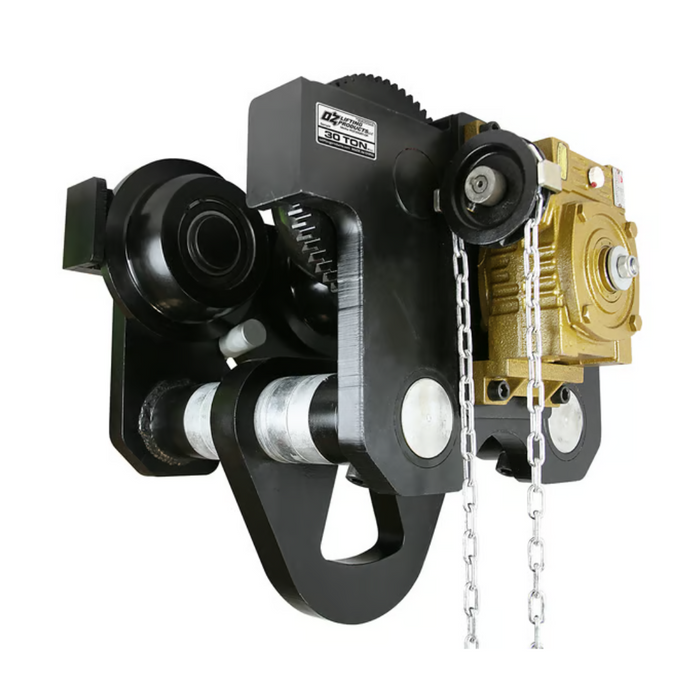 OZ Lifting Geared Beam Trolley, 30 ton capacity