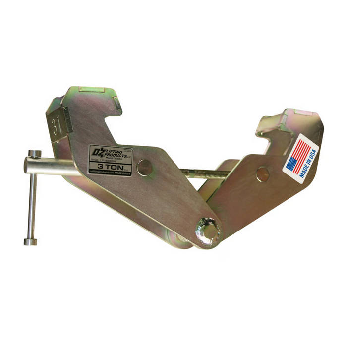 OZ Lifting USA Beam Clamp, 3 ton capacity