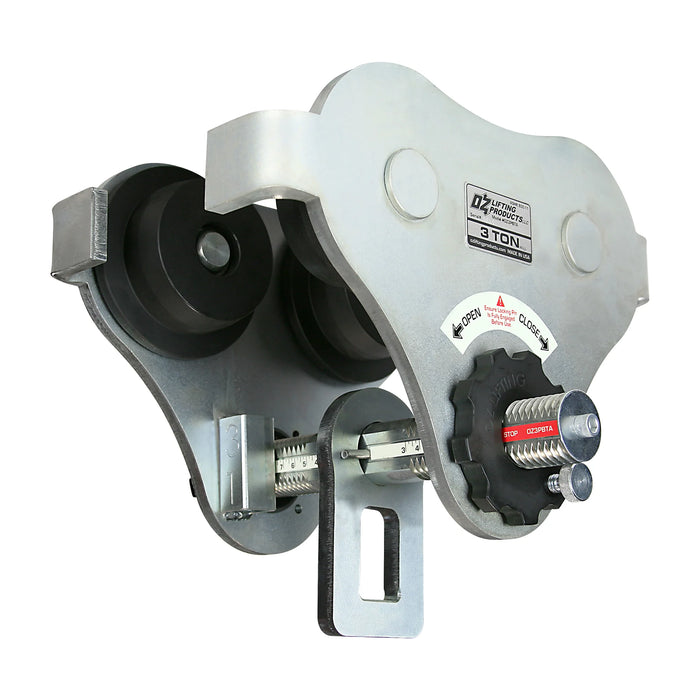 OZ Lifting USA Push Beam Trolley, 1/2 ton - 3 ton capacity