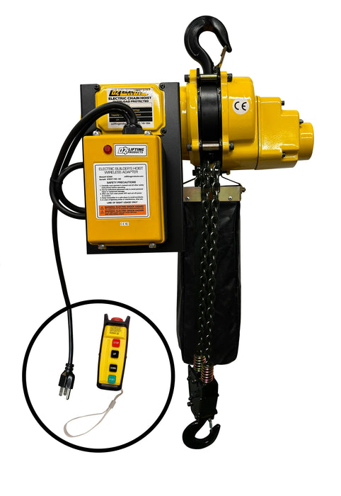 OZ Lifting Electric Chain Hoist, 1/4t- 2t capacity