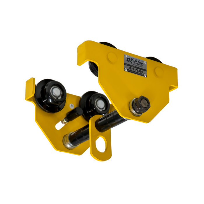 OZ Lifting Push Beam Trolley, 5 ton capacity