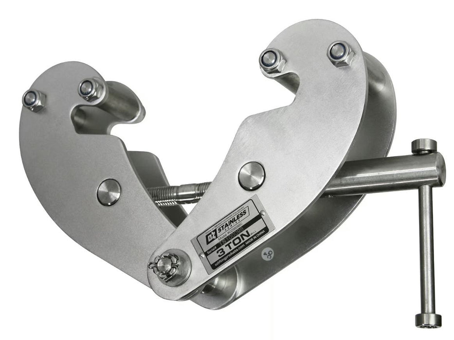OZ Lifting Stainless Steel Beam Clamp, 1 ton - 5 ton capacity