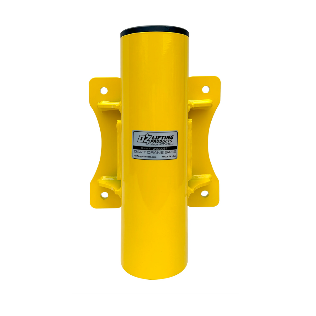 OZ Lifting Wall Mount Base for Davit Cranes | Internet Rigging