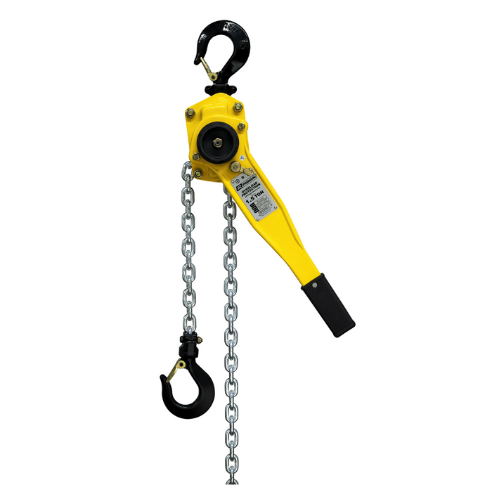 OZ Lifting Premium Lever Hoist, 1-1/2 ton capacity, 15ft lift