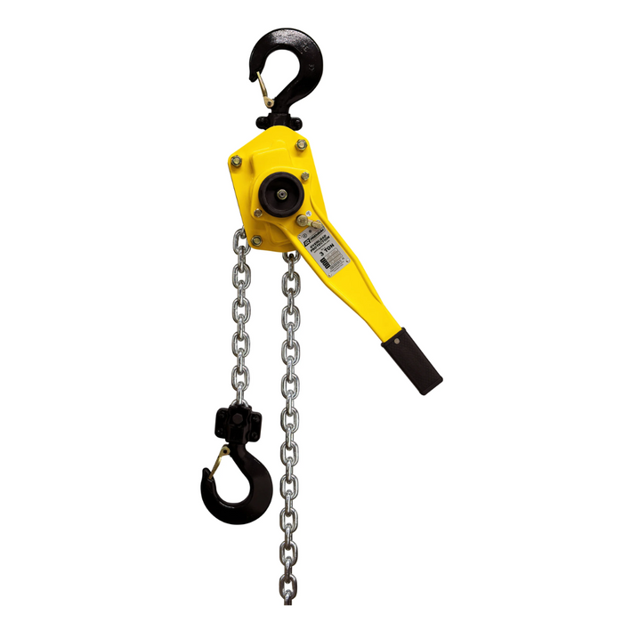 OZ Lifting Premium Lever Hoist, 3 ton capacity, 15ft lift