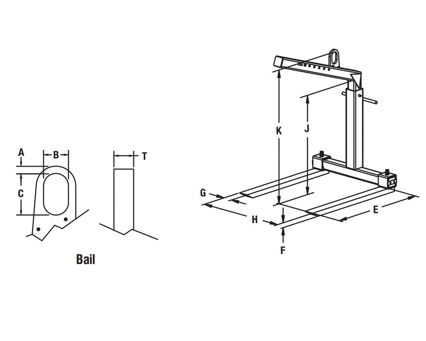 Caldwell 90ACL-2-42 Adjustable Load Lifter, 4,000lb capacity